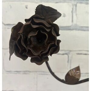 Metal Work Art FLOWER VINE Burnished‎ Copper Finish 10"x9"